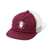 GRIZZIYxPOLER PURVEYOR TRUCKER CAP BURGUNDY/WHITE