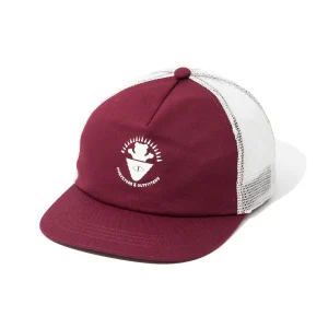 GRIZZIYxPOLER PURVEYOR TRUCKER CAP BURGUNDY/WHITE