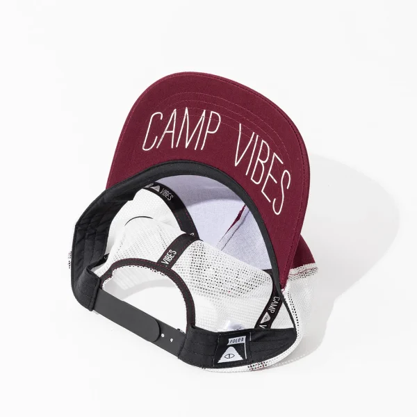 GRIZZIYxPOLER PURVEYOR TRUCKER CAP BURGUNDY/WHITE - 画像 (3)