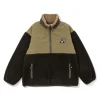 GRIZZIYxPOLER JACQUARD SHERPA ANORAK OLIVE/BEIGE