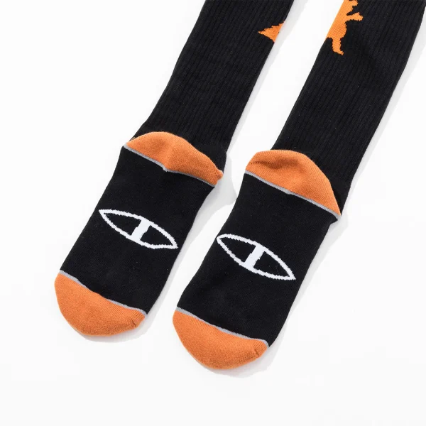 GRIZZIYxPOLER  SKATE SOCKS BLACK/ORANGE - 画像 (6)