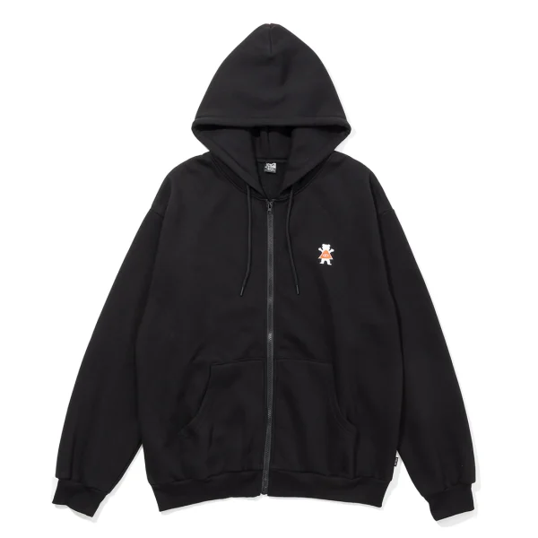 GRIZZIYxPOLER BEAR ZIP HOODIE BLACK