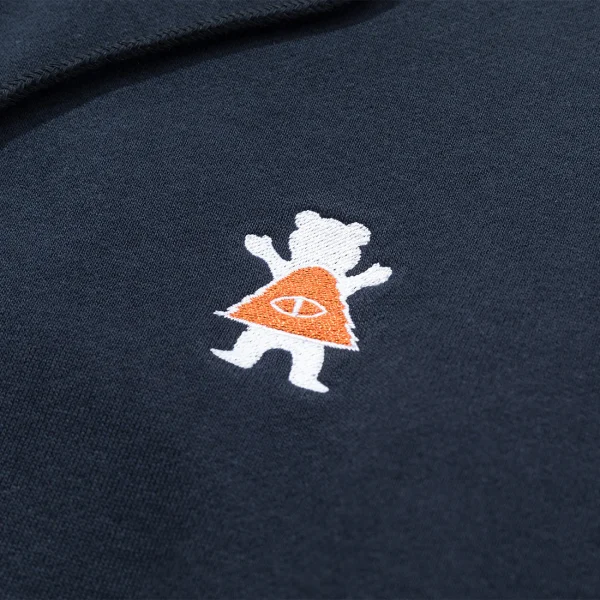 GRIZZIYxPOLER BEAR ZIP HOODIE BLACK - 画像 (3)
