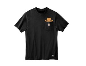 GRIZZLY Pocket Bear CARHARTT SS TEE BLACK