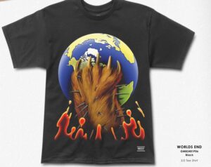 GRIZZLY Worlds End SS Tee BLACK
