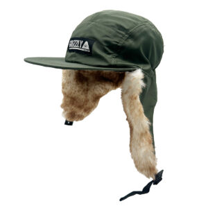 Alternative view of GRIZZIYxPOLER STAMP EARFLAP CAP KHAKI