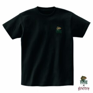 BACON×BROFANGST LOGO TEE BLACK