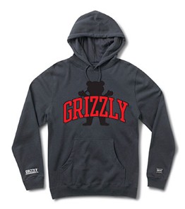 GRIZZLY STAMP BEAR HOOD NAVY
