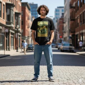 Alternative view of BACON×BROFANGST TEE BLACK