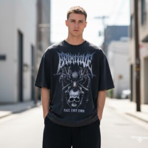 Alternative view of PRIMITIVE CREEPER HW TEE BLACK