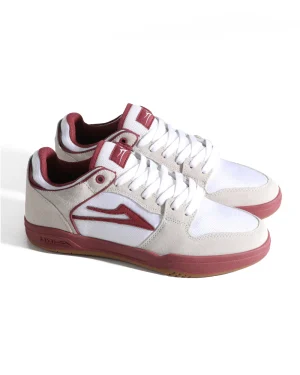 Alternative view of LAKAI TELFORD ELITE-WHITE SUEDE CORDURA RED