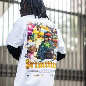 Alternative view of PRIMITIVE AQUEMINI TEE WHITE  B品