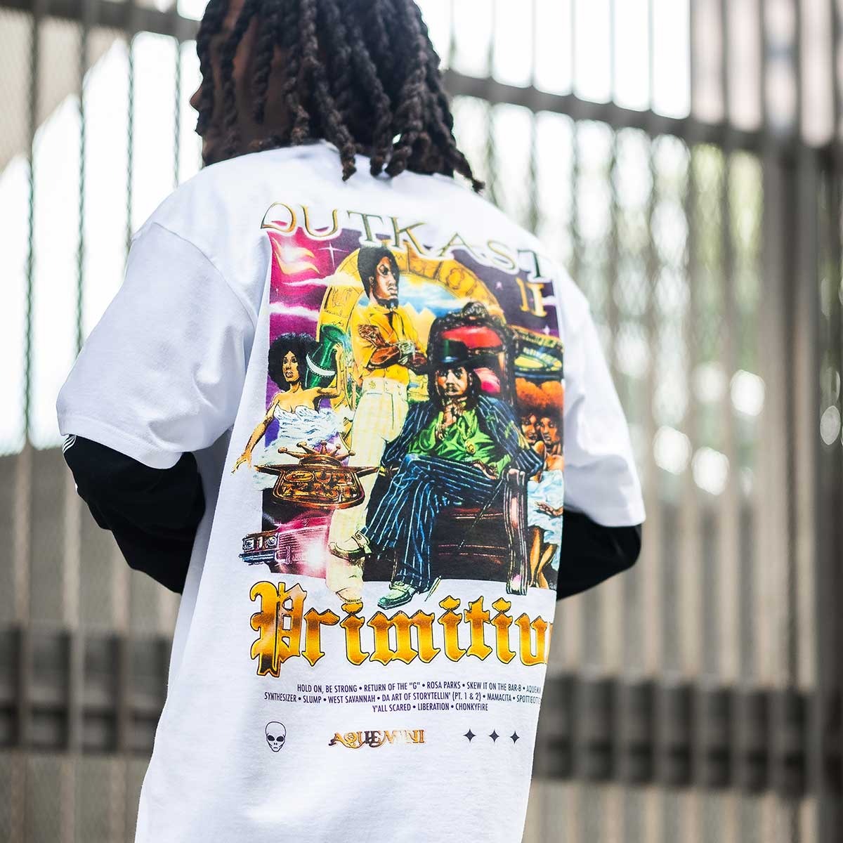 PRIMITIVE AQUEMINI TEE WHITE B品 - 画像 (2)