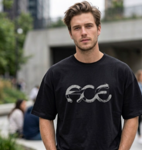 Alternative view of ACE MAGAZINE SS TEE BLACK