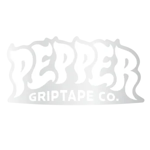 PEPPER STICKER 5 WHITE LOGO 5PK