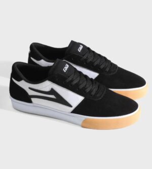 Alternative view of LAKAI MANCHESTER BLACK WHITE GUM TOE