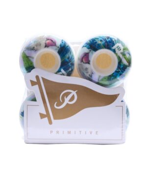 【下代2500円】PRIMITIVE HUMMING TEAM WHEEL WHITE 53mm - 画像 (4)