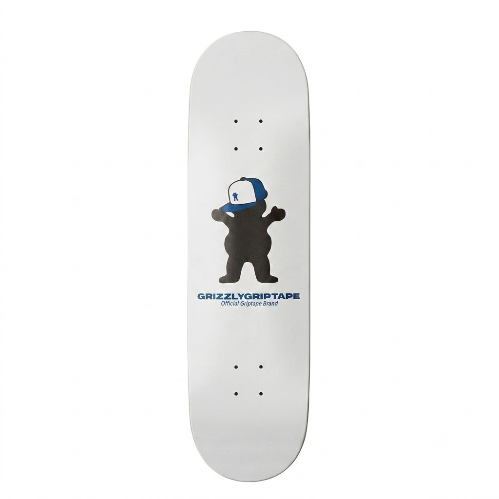 GRIZZLY HAT BEAR WHITE DECK