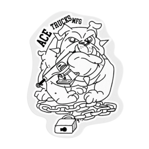 ACE BULLDAWG STICKER 3.5INCH 5PK